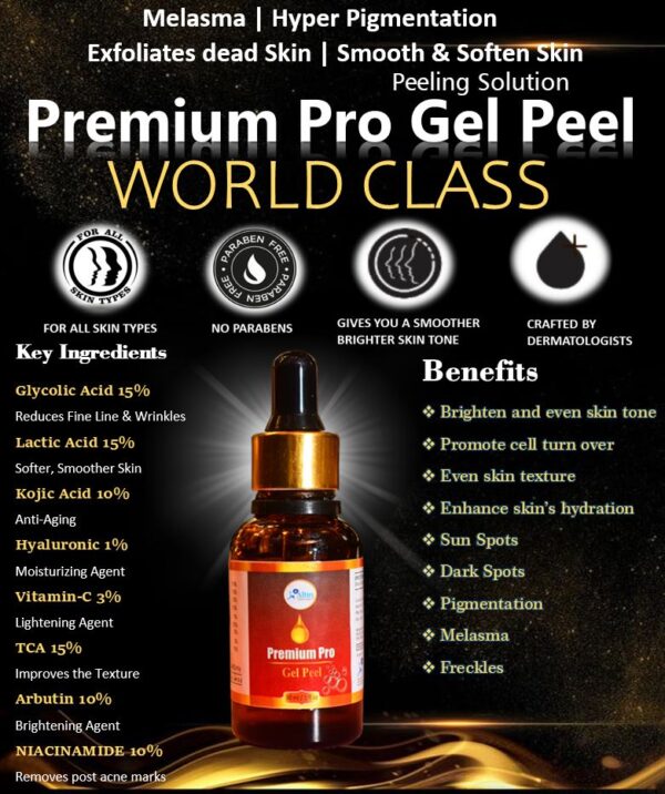 Pro Peel 15% TCA 10% Glycolic Acid Lactic Acid 15% Vitamin C 5% Kojic Acid 10% Arbutin 10% Niacinamide 10% Hyaluronic Acid 1% 30ml.EXP 09/2025 - The World's Best Online Skin Care Store