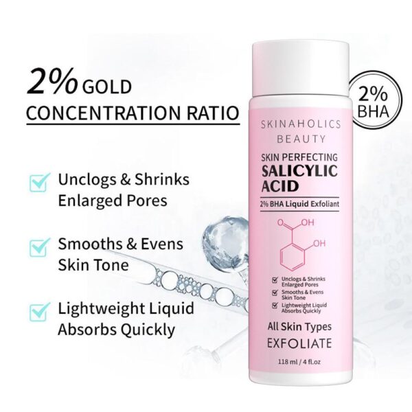 2% BHA Salicylic Acid Liquid Exfoliant Cleanser PH Balanced Unclogs pores 118ml - The World's Best Online Skin Care Store